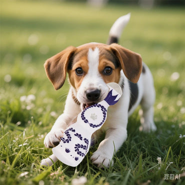Porcelain Plush Dog Toy – Squeaky & Fun