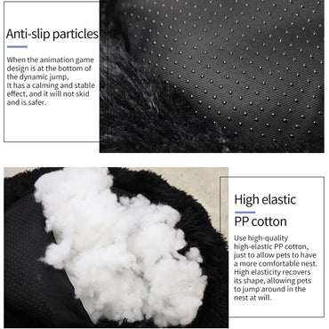 Super Soft Plush Donut Cat Bed – Washable & Cozy