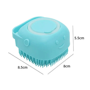Silicone Pet Bath Brush – Soft & Gentle Grooming