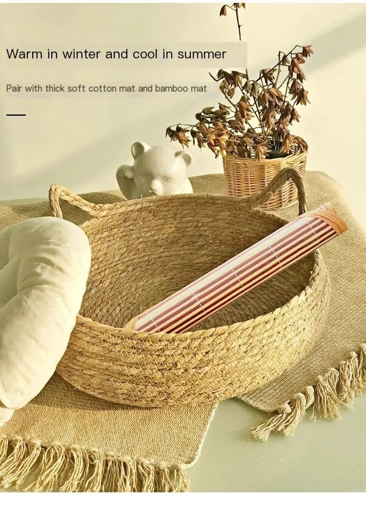 Handmade Woven Cat Nest – Washable & Cozy