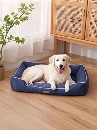 Square Dog & Cat Bed – Soft, Waterproof & Bite-Resistant