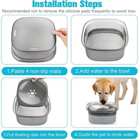 2L Anti-Splash Pet Water Bowl – Large Capacity