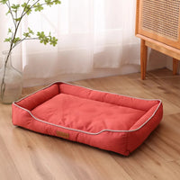 Square Dog & Cat Bed – Soft, Waterproof & Bite-Resistant