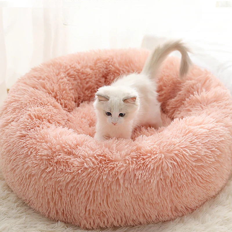 Plush Winter Pet Nest – Warm, Washable & Cozy Bed for Cats and Dogs