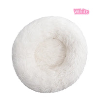 Super Soft Plush Donut Cat Bed – Washable & Cozy