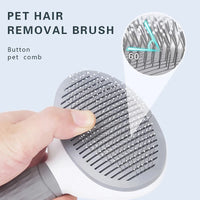 Pet Hair Remover Brush – Non-Slip Stainless Steel