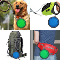 Collapsible Silicone Pet Bowl – Portable with Carabiner