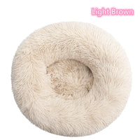 Super Soft Plush Donut Cat Bed – Washable & Cozy