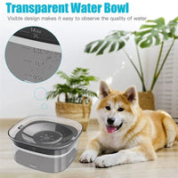 2L Anti-Splash Pet Water Bowl – Large Capacity