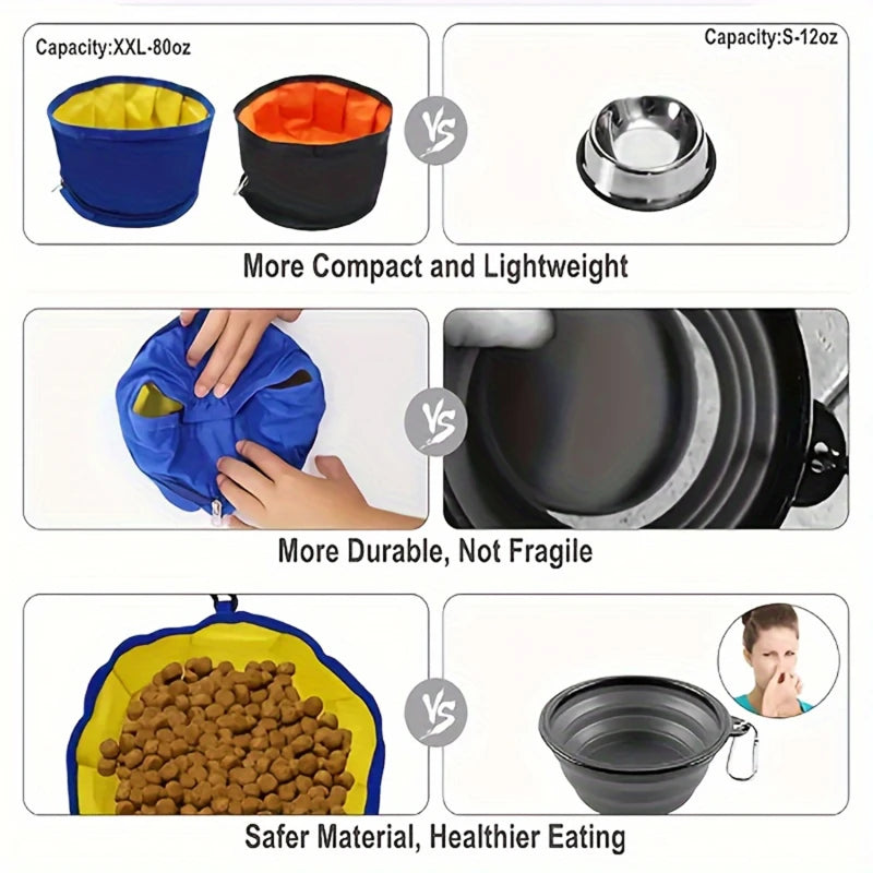 Portable Collapsible Pet Bowl – Food & Water
