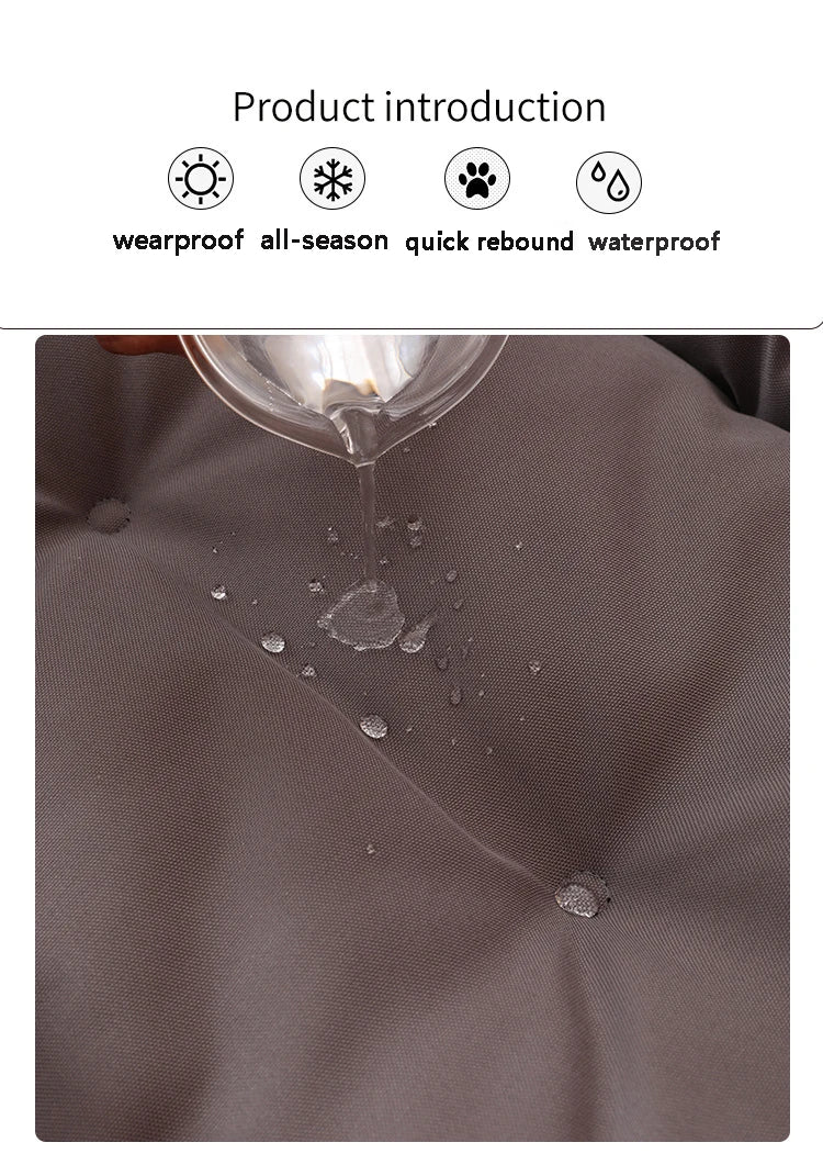 Square Dog & Cat Bed – Soft, Waterproof & Bite-Resistant