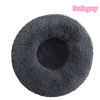 Super Soft Plush Donut Cat Bed – Washable & Cozy