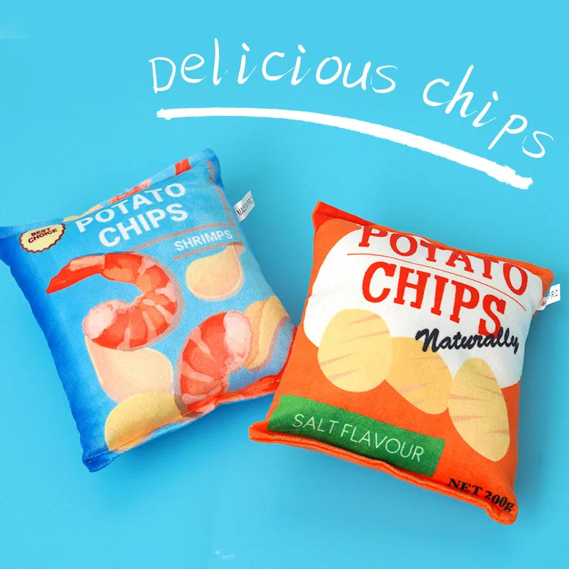 Funny Plush Dog Toy – Squeaky & Bite-Resistant