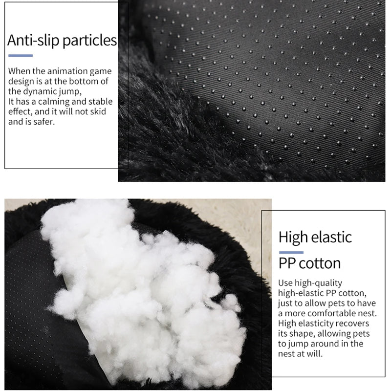 Super Soft Plush Donut Cat Bed – Washable & Cozy