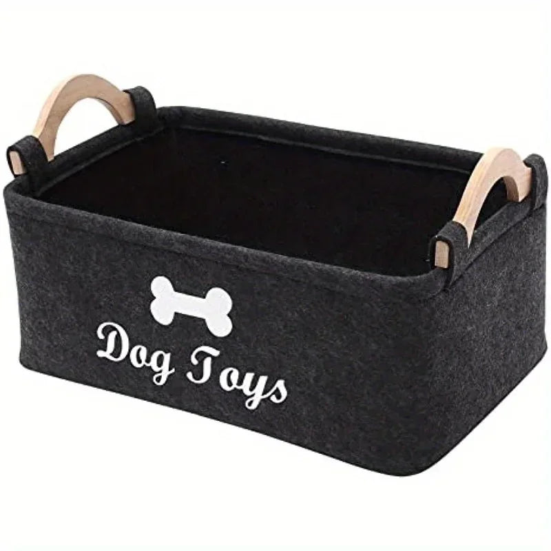 Felt Pet Toy Storage Box – Organize with Ease