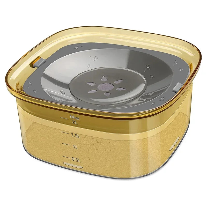 2L Anti-Splash Pet Water Bowl – Large Capacity