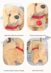 Interactive Plush Puppy Toy – Walks, Barks & Wags Tail