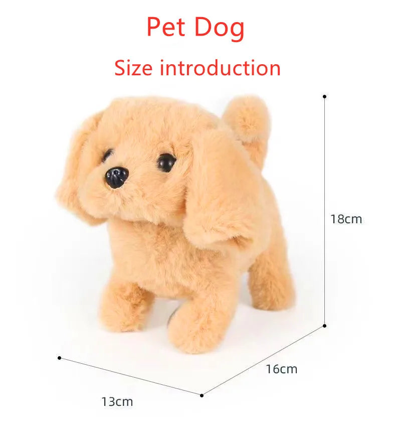 Interactive Plush Puppy Toy – Walks, Barks & Wags Tail