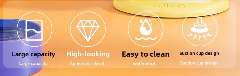 Adjustable Slow Feed Pet Bowl – Double & Foldable