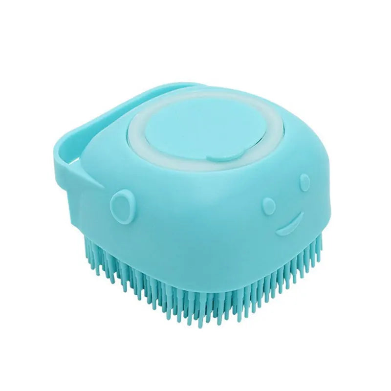 Silicone Pet Bath Brush – Soft & Gentle Grooming