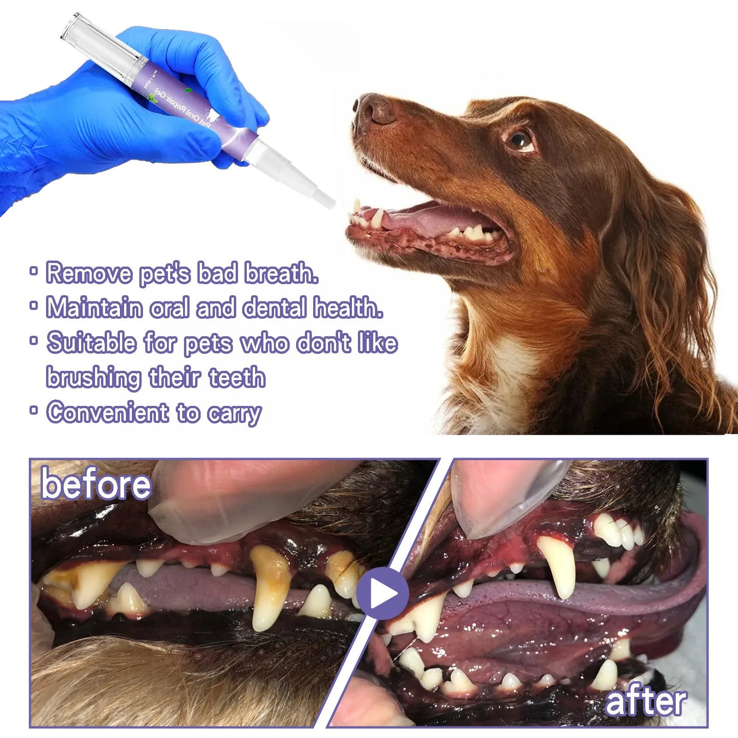 Pet Oral Gel – Freshens Breath & Fights Tartar