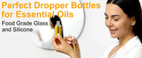Clear Glass Dropper Bottle – Gold Cap & Travel Friendly