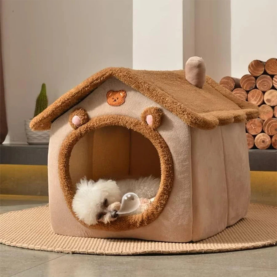 Foldable Pet House – Washable & Cozy