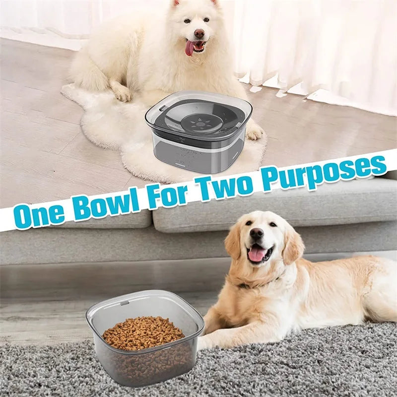 2L Anti-Splash Pet Water Bowl – Large Capacity