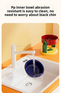 Adjustable Slow Feed Pet Bowl – Double & Foldable