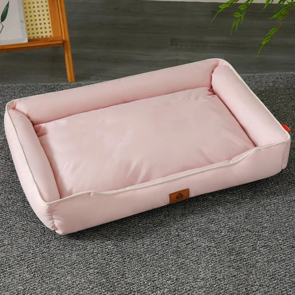 Square Dog & Cat Bed – Soft, Waterproof & Bite-Resistant