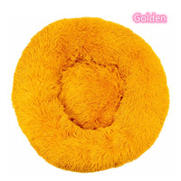Super Soft Plush Donut Cat Bed – Washable & Cozy