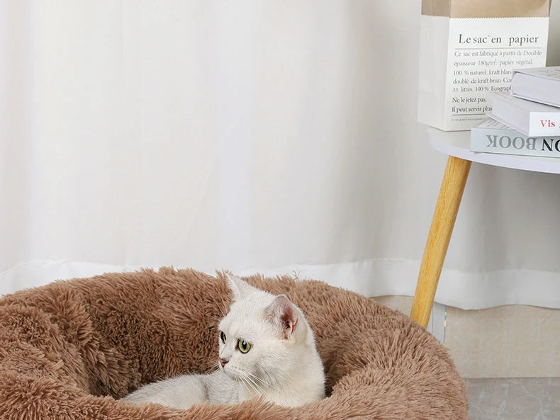 Plush Winter Pet Nest – Warm, Washable & Cozy Bed for Cats and Dogs