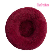 Super Soft Plush Donut Cat Bed – Washable & Cozy