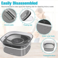 2L Anti-Splash Pet Water Bowl – Large Capacity