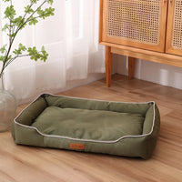 Square Dog & Cat Bed – Soft, Waterproof & Bite-Resistant