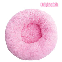 Super Soft Plush Donut Cat Bed – Washable & Cozy