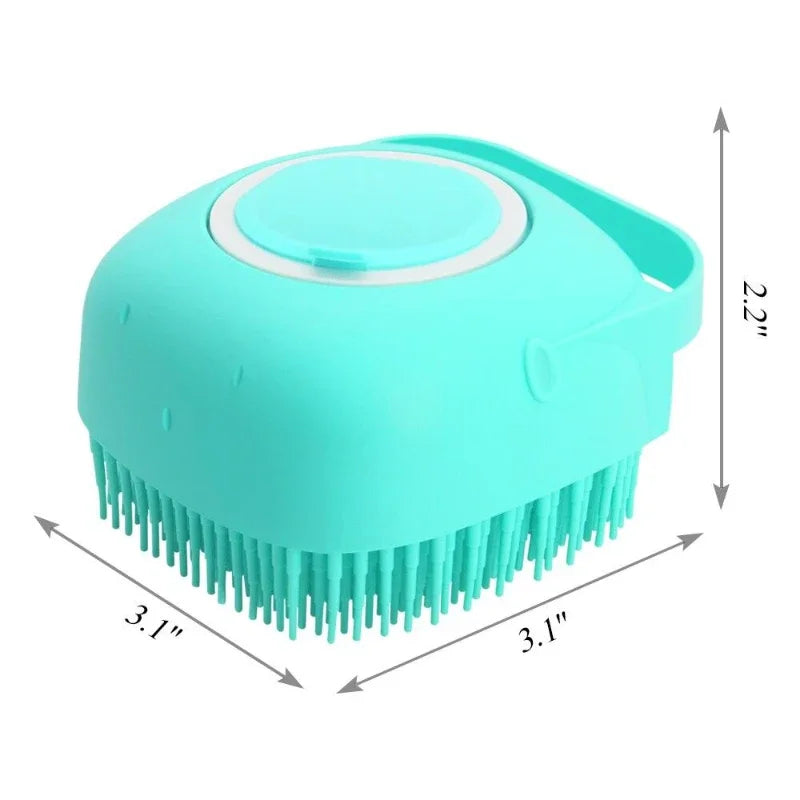Silicone Pet Shampoo Brush – Soft & Gentle