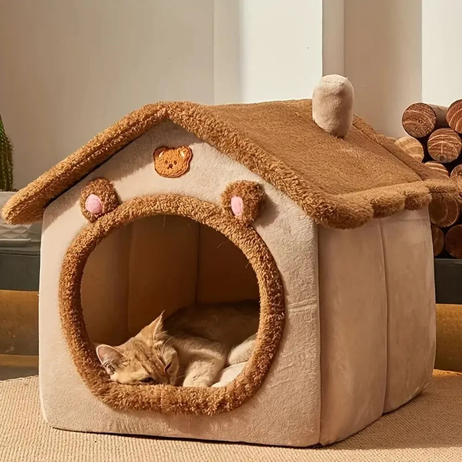 Foldable Pet House – Washable & Cozy