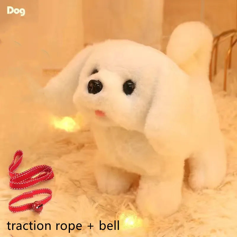 Interactive Plush Puppy Toy – Walks, Barks & Wags Tail