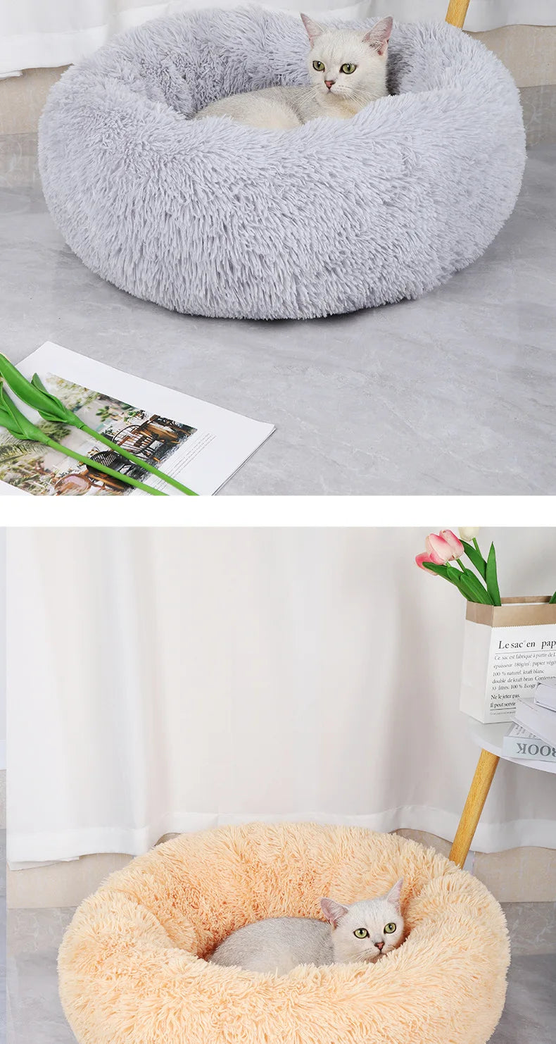 Plush Winter Pet Nest – Warm, Washable & Cozy Bed for Cats and Dogs