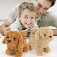 Interactive Plush Puppy Toy – Walks, Barks & Wags Tail