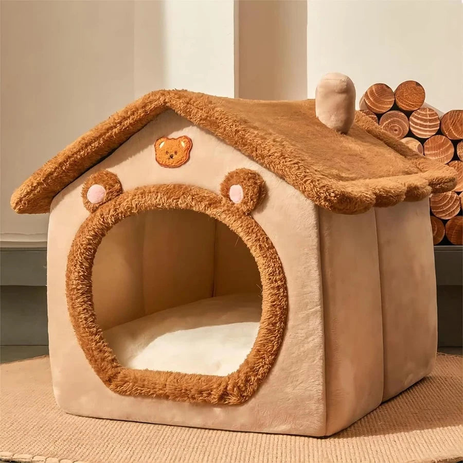 Foldable Pet House – Washable & Cozy