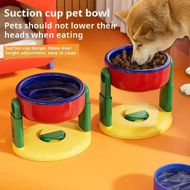 Adjustable Slow Feed Pet Bowl – Double & Foldable