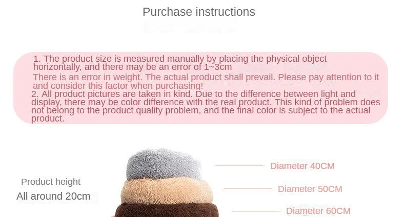 Plush Winter Pet Nest – Warm, Washable & Cozy Bed for Cats and Dogs