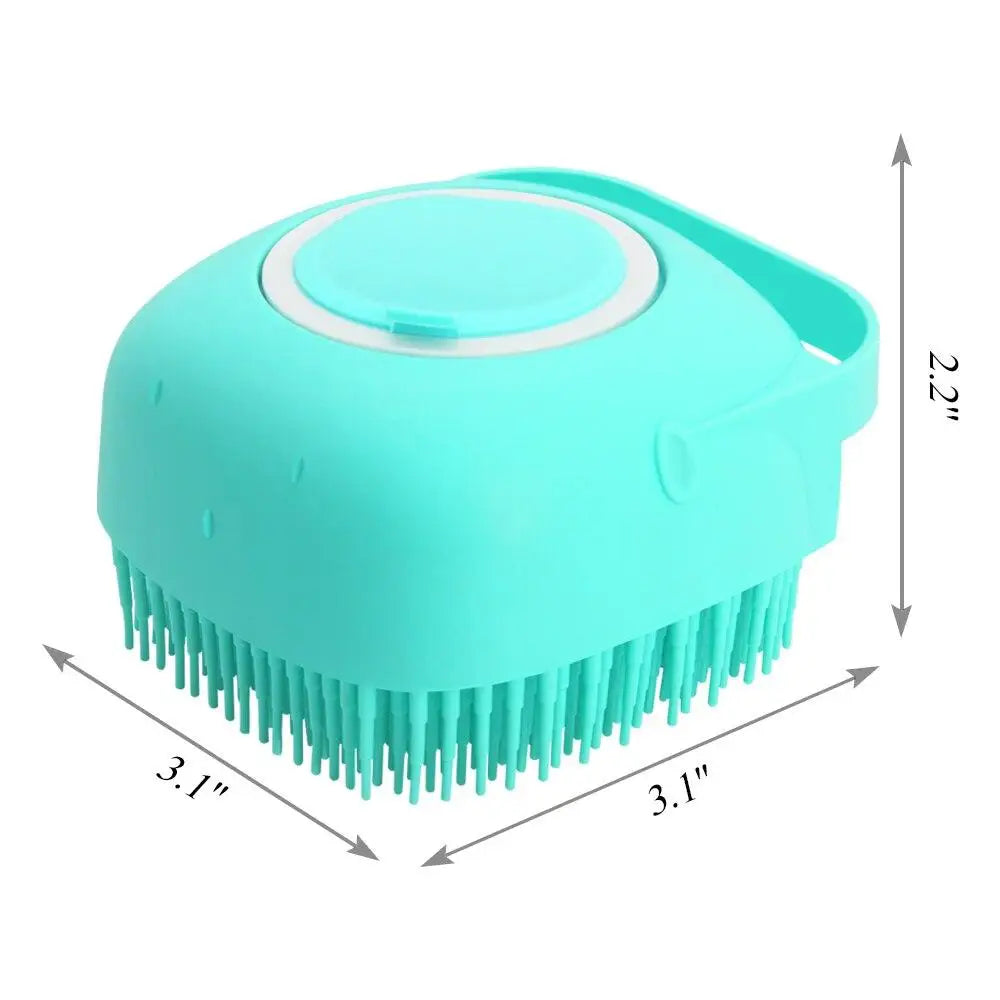 Silicone Pet Shampoo Brush – Soft & Gentle