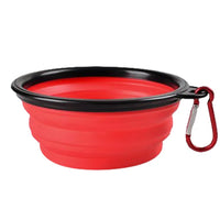 Collapsible Silicone Pet Bowl – Portable with Carabiner