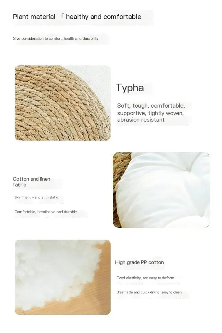 Handmade Woven Cat Nest – Washable & Cozy