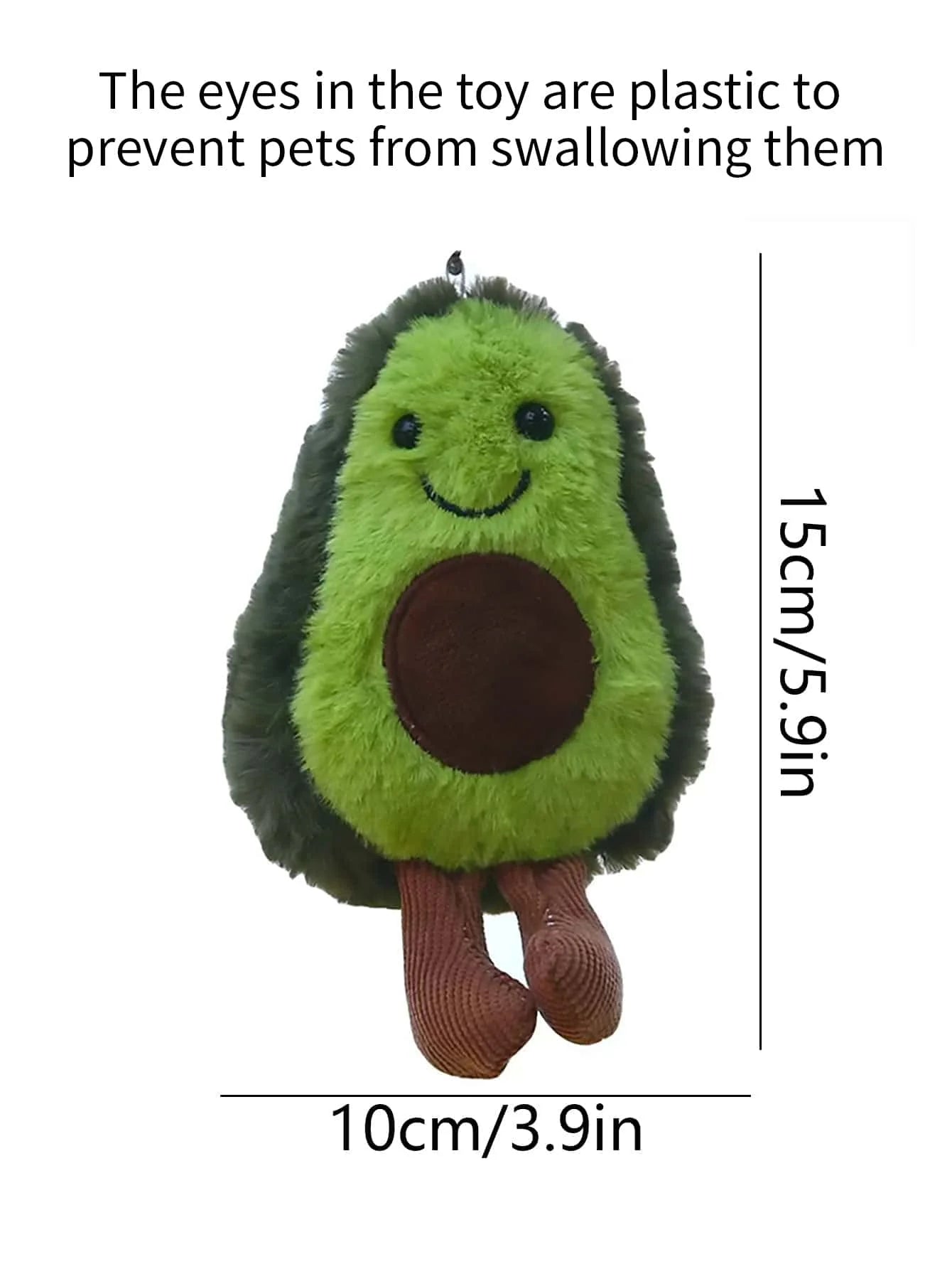 Cute Avocado Plush Pet Toy – Soft & Fun