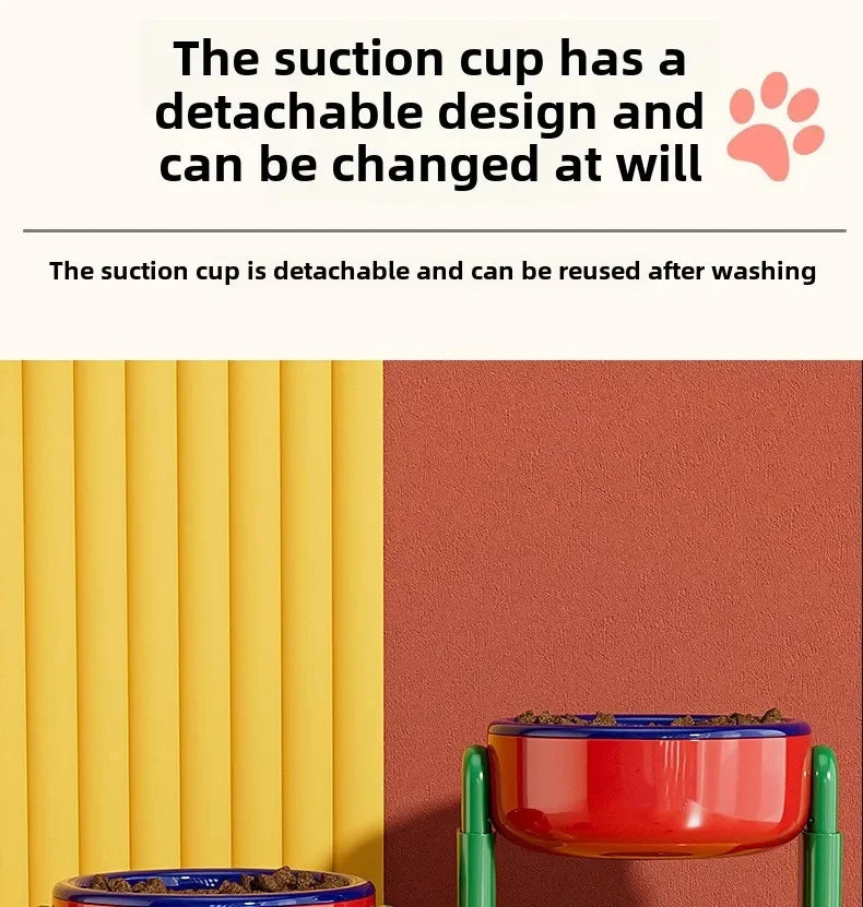 Adjustable Slow Feed Pet Bowl – Double & Foldable