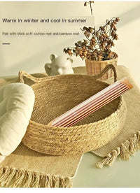 Handmade Woven Cat Nest – Washable & Cozy